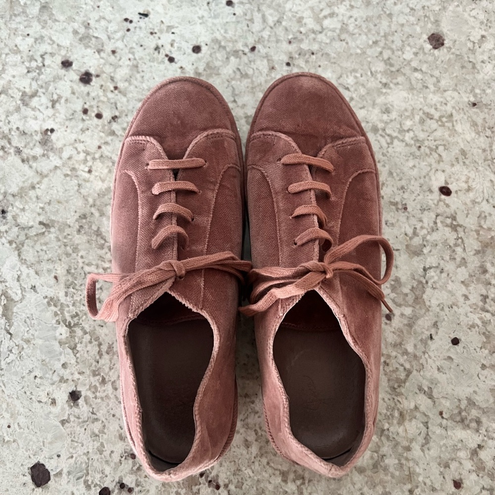 Joie Pink Women's Suede Sneakers